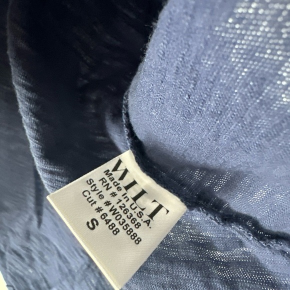 Wilt Shrunken Crew 3/4 Mock Layer Tee Sz Small S Lagenlook - Picture 4 of 6